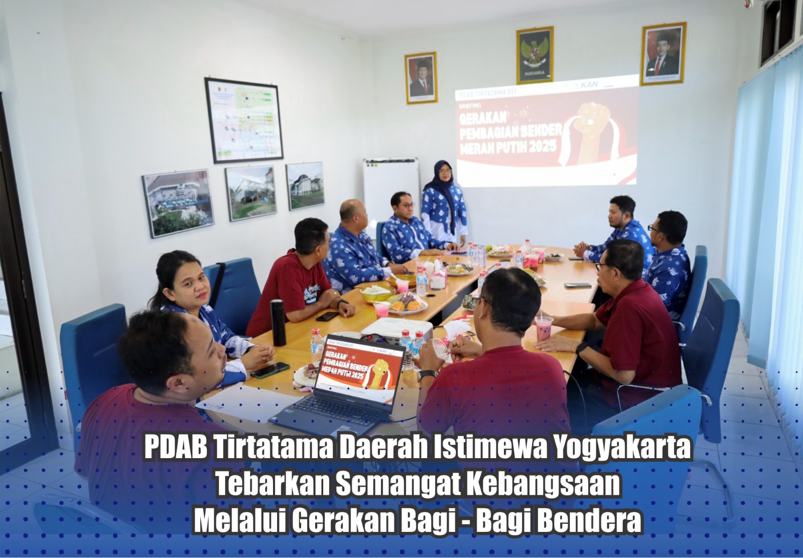 PDAB TIRTATAMA DIY AJAK MASYARAKAT KIBARKAN BENDERA MERAH PUTIH SAMBUT HUT KE-80 RI